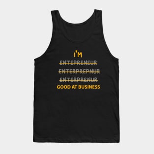 funny entrepreneur bussinessman Tank Top